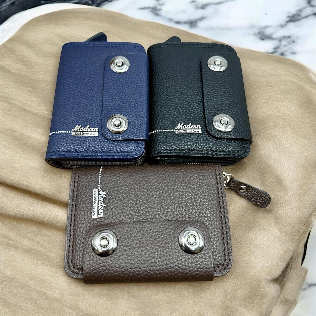Leather Zipper Wallet