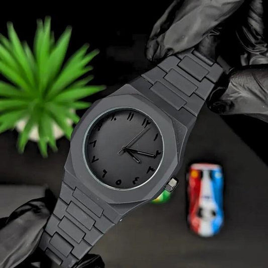 Black Aura Arabic Watch