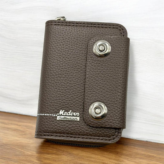 Leather Zipper Wallet
